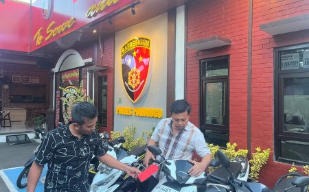 Tersangka Curanmor Antarwilayah Kini Jalani Proses Hukum