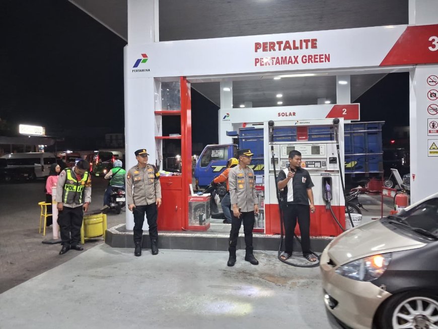 Polres Malang Pantau SPBU, Pastikan Stok BBM Aman